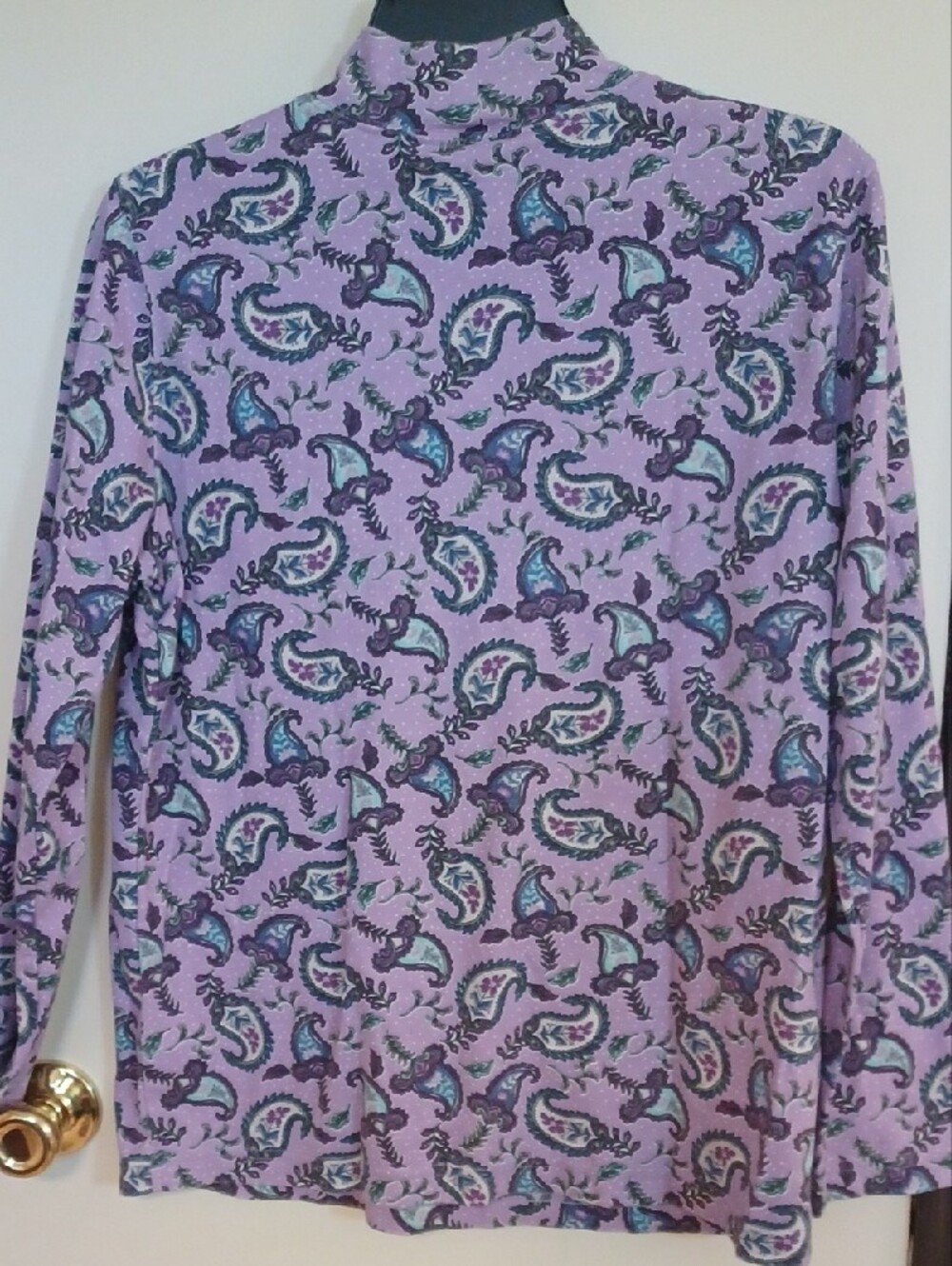 Blair Purple Lightweight Zip Front Fleece Jacket And Matching Mock Neck Top - Picture 9 of 13